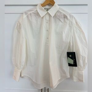 Tuckernuck White Cotton Button Down Shirt M